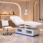 Multifunctional beauty salon adjustable medical facial bed 3 motors electric saloon massage Bed with Chair - coolbabymalls